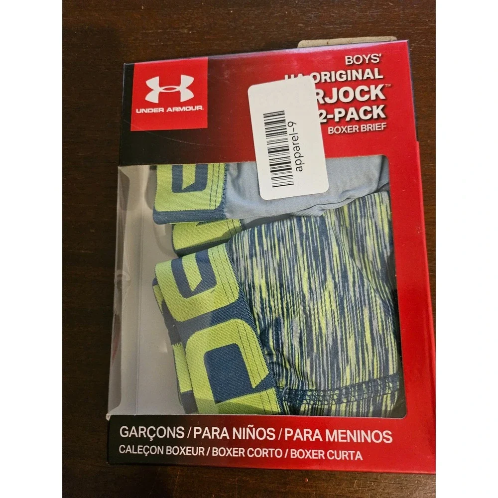Under Armour UA Original Boxerjock 2 Pack Multicolor Boy's Size YMD